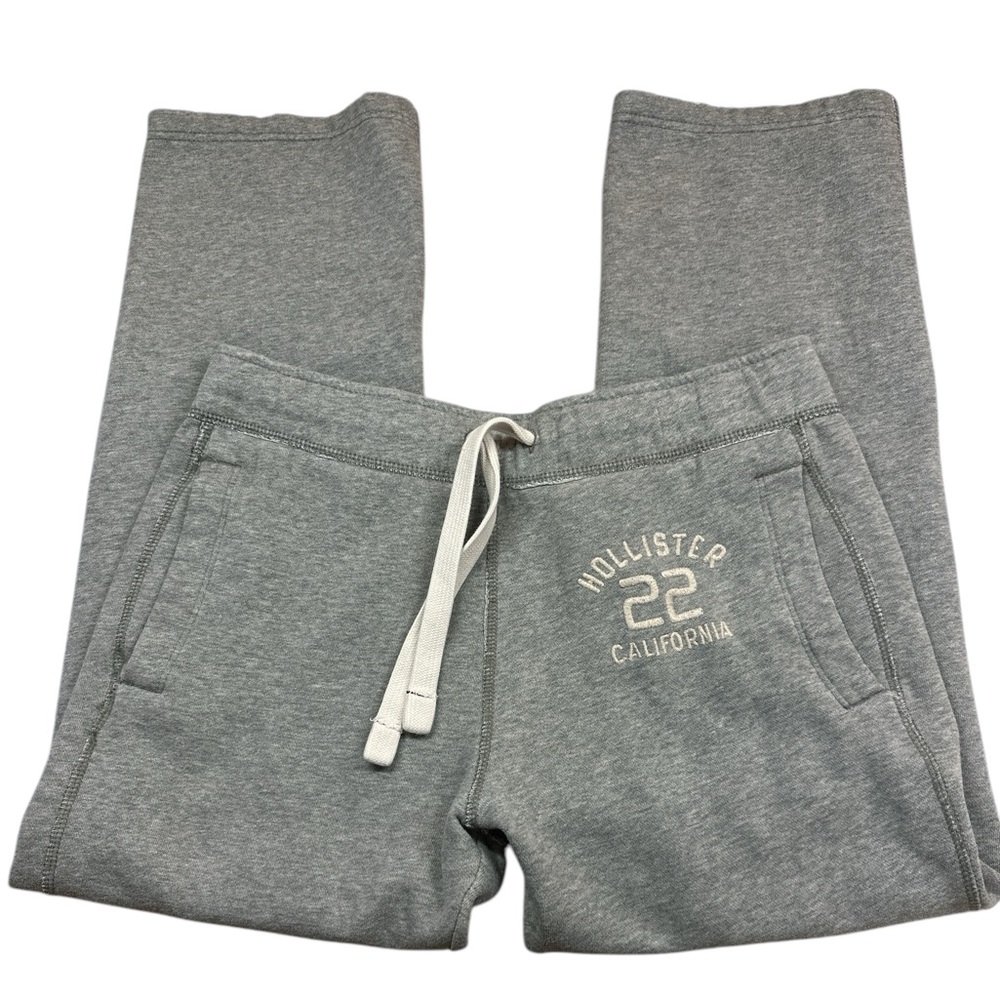 Hollister Grey Cotton Blend Straight Leg Sweatpants Lounging Pant XS